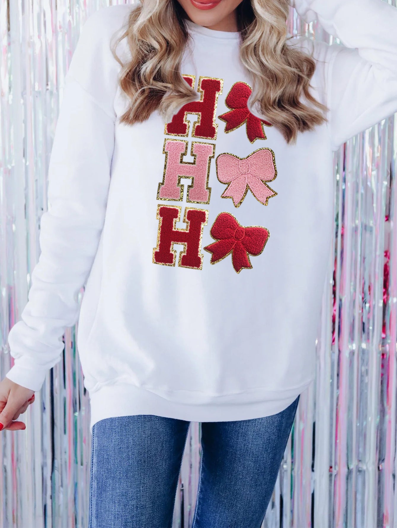 Women's Christmas Tree Sequin Hooded Sweatshirt