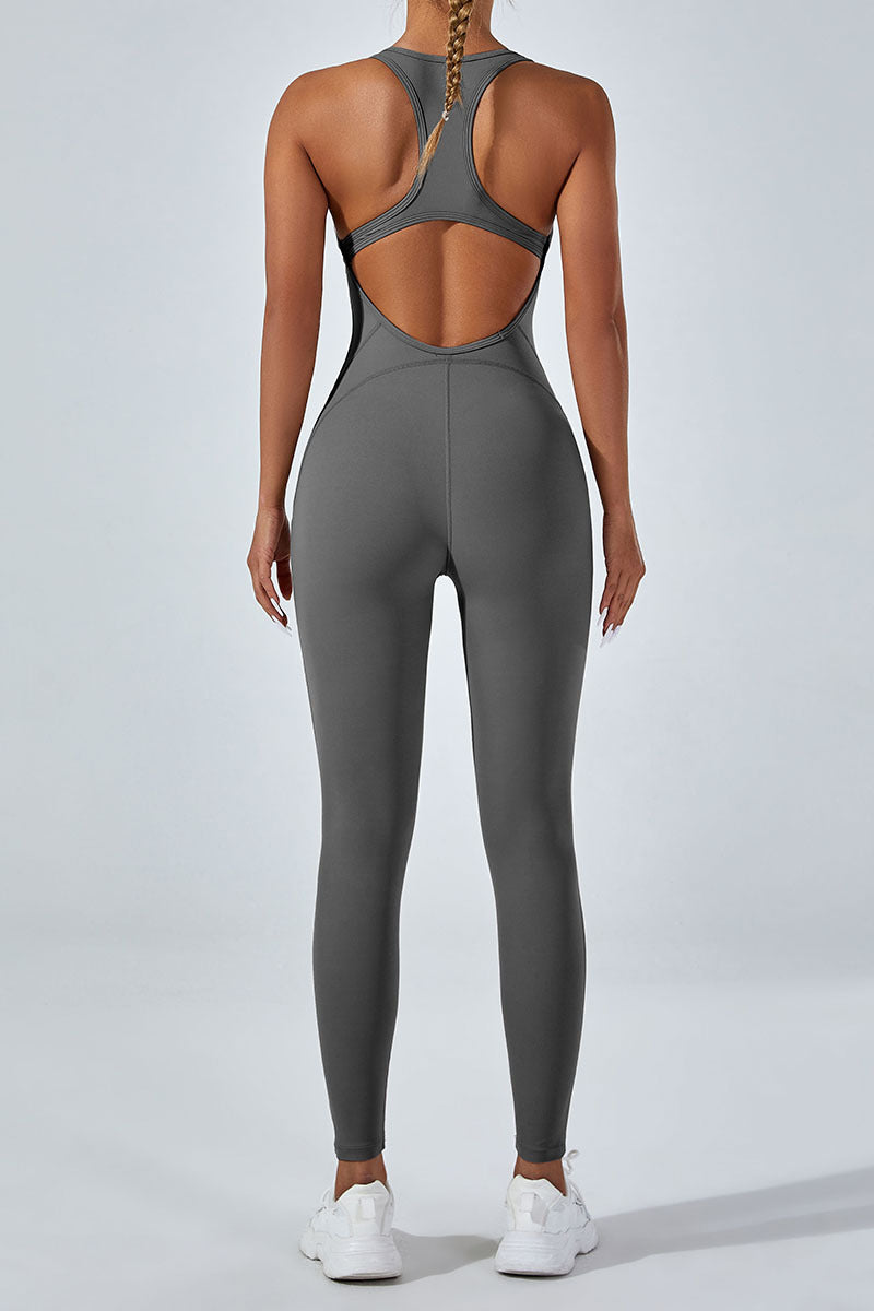 Seamless High-Waist Yoga Romper & Hip-Lifting Jumpsuit