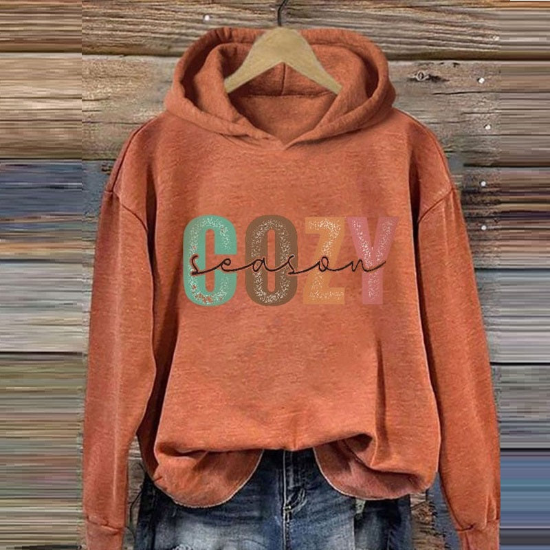 Festive Christmas Digital Print Pullover Hoodie