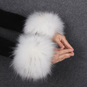 Faux Fur Fox Cuffs Plush Hand Warmers