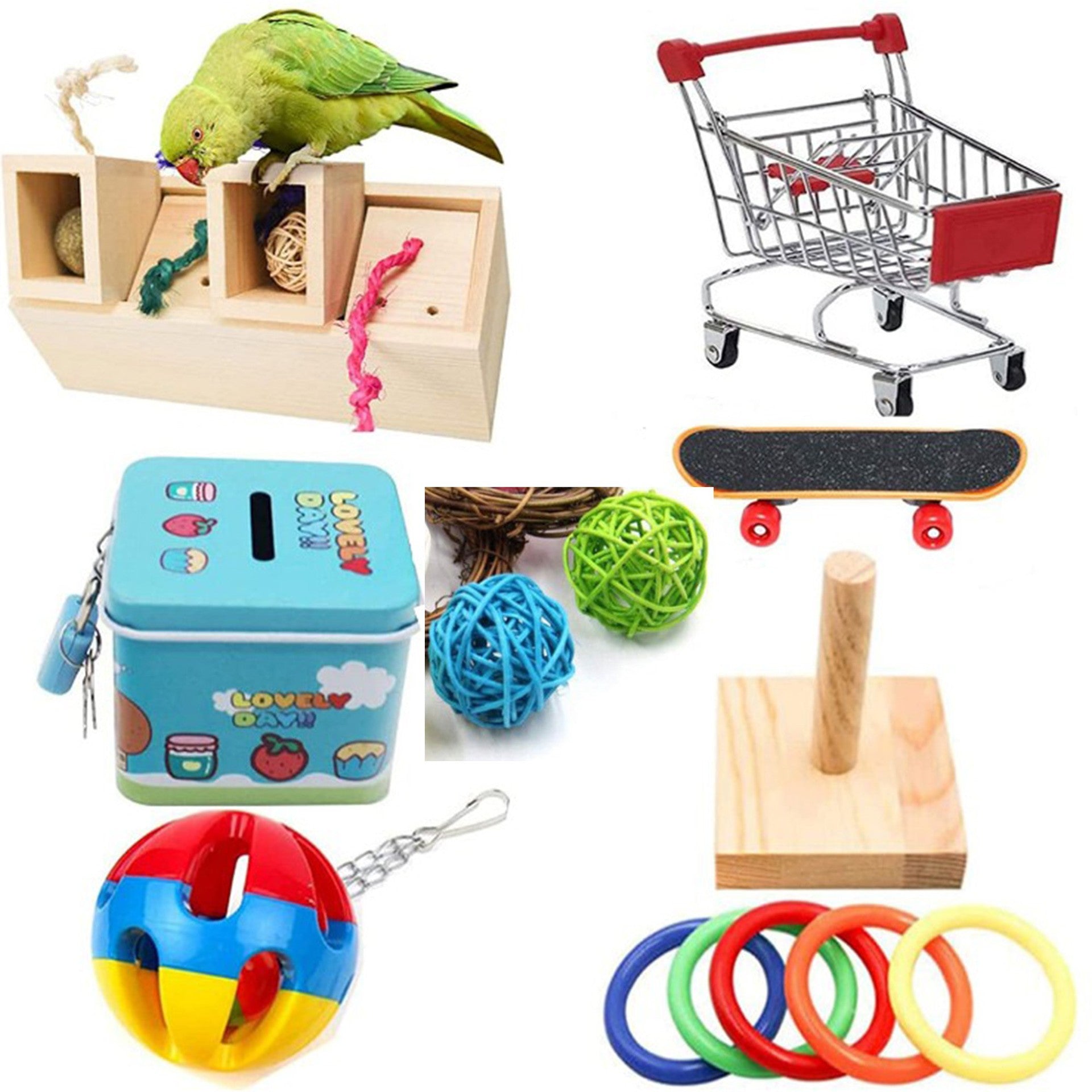 Bird Puzzle Toy for Parrots - Stimulate Intelligence and Fun