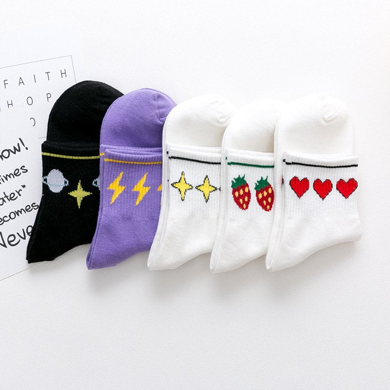 Soft Strawberry Socks for Women