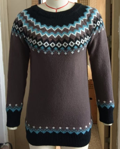 Women's Sweater Acrylic Thick Needle Thick Jacquard