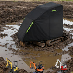 Weather-Resistant Zippered Cover for Mini Excavators and Cars