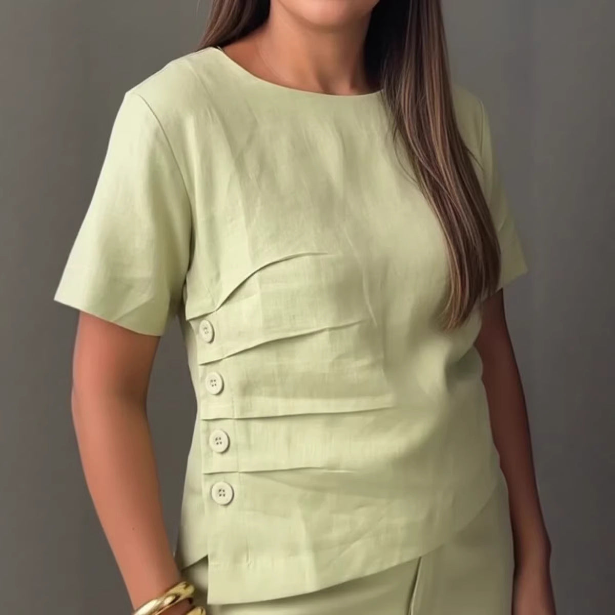 Lightweight Cotton‑Linen Button‑Down Shirt – Versatile & Breezy