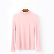 Women's Modal High Collar Long Sleeve T-Shirt
