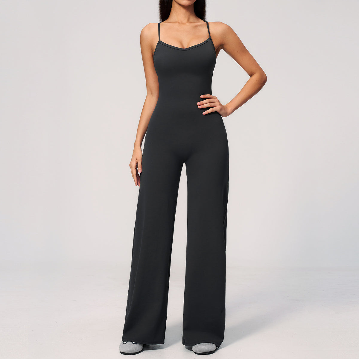 Women's Backless Athletic Yoga Romper & Workout Jumpsuit