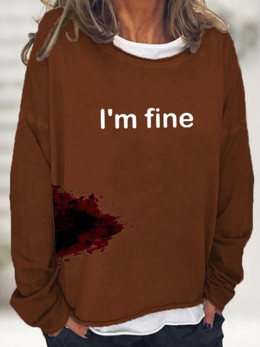 Halloween Women's Casual Long Sleeve Loose Hoodie