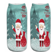 Low-Cut Christmas Ankle Socks for Women