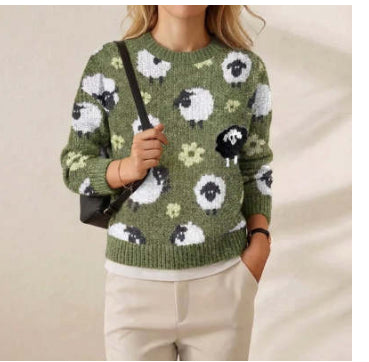 Festive Christmas Deer Couples Matching Sweater