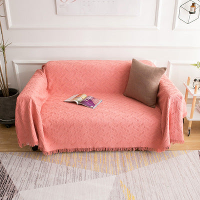 Soft Cotton Four-Season Sofa Throw Blanket