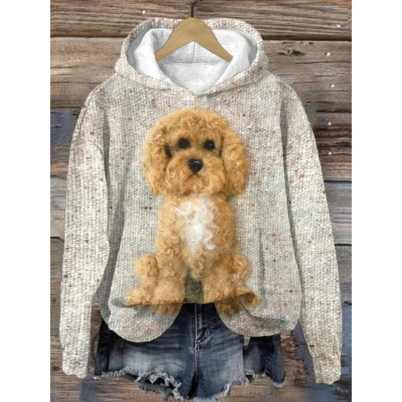 Women's Trendy Digital Print Graphic Hoodie