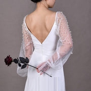 Pearl Mesh Wedding Oversleeves for Women