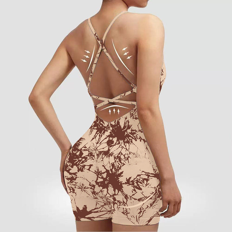 European And American-style Vest-style Yoga Bodysuit