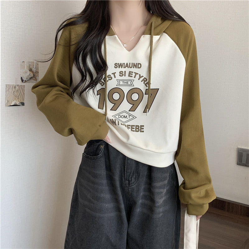 Women's Casual Loose Hooded Sweatshirt