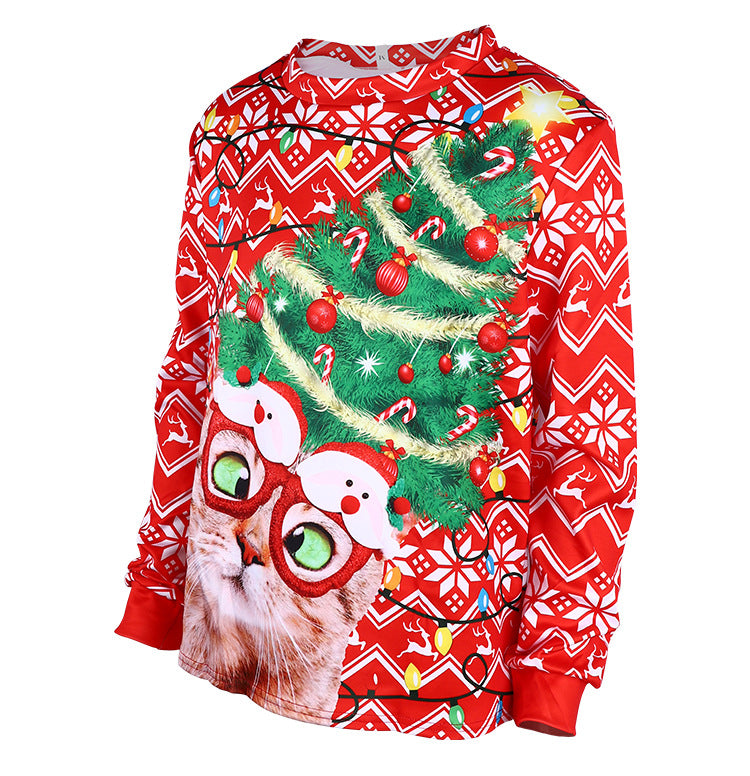 Men's Cute Animal Knit Pullover Sweatshirt