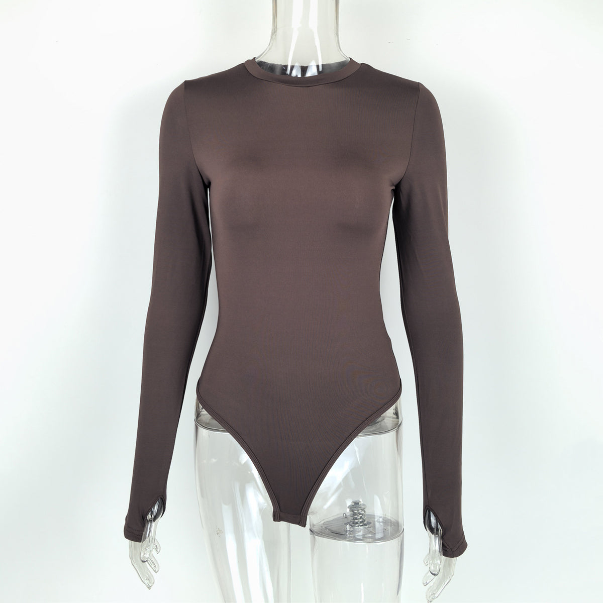 Women's Long-Sleeve Seamless Layering Bodysuit