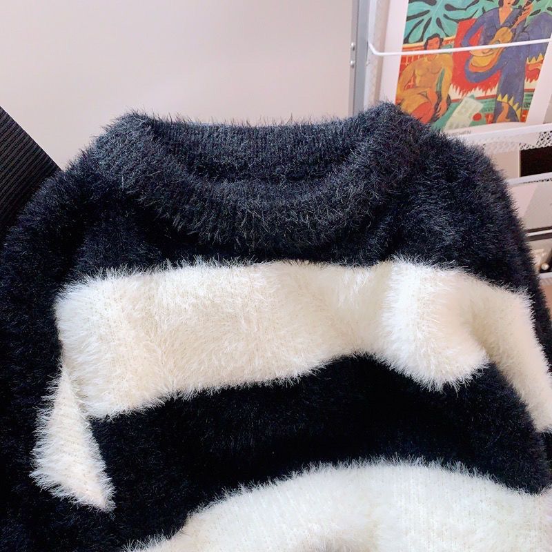Mink Fur Sweater Women High-end Sense Autumn and Winter Loose Lazy Style
