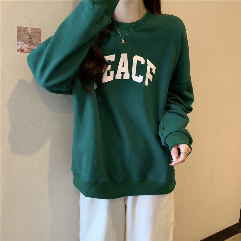 Loose Long-Sleeve Couple's Pullover Sweater