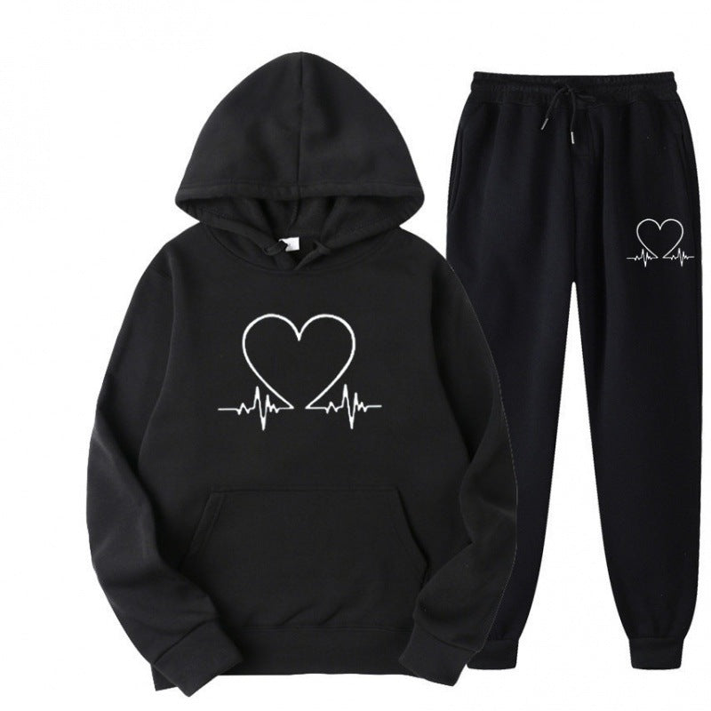 Cozy Fleece Hooded Sweatshirt & Jogger Set