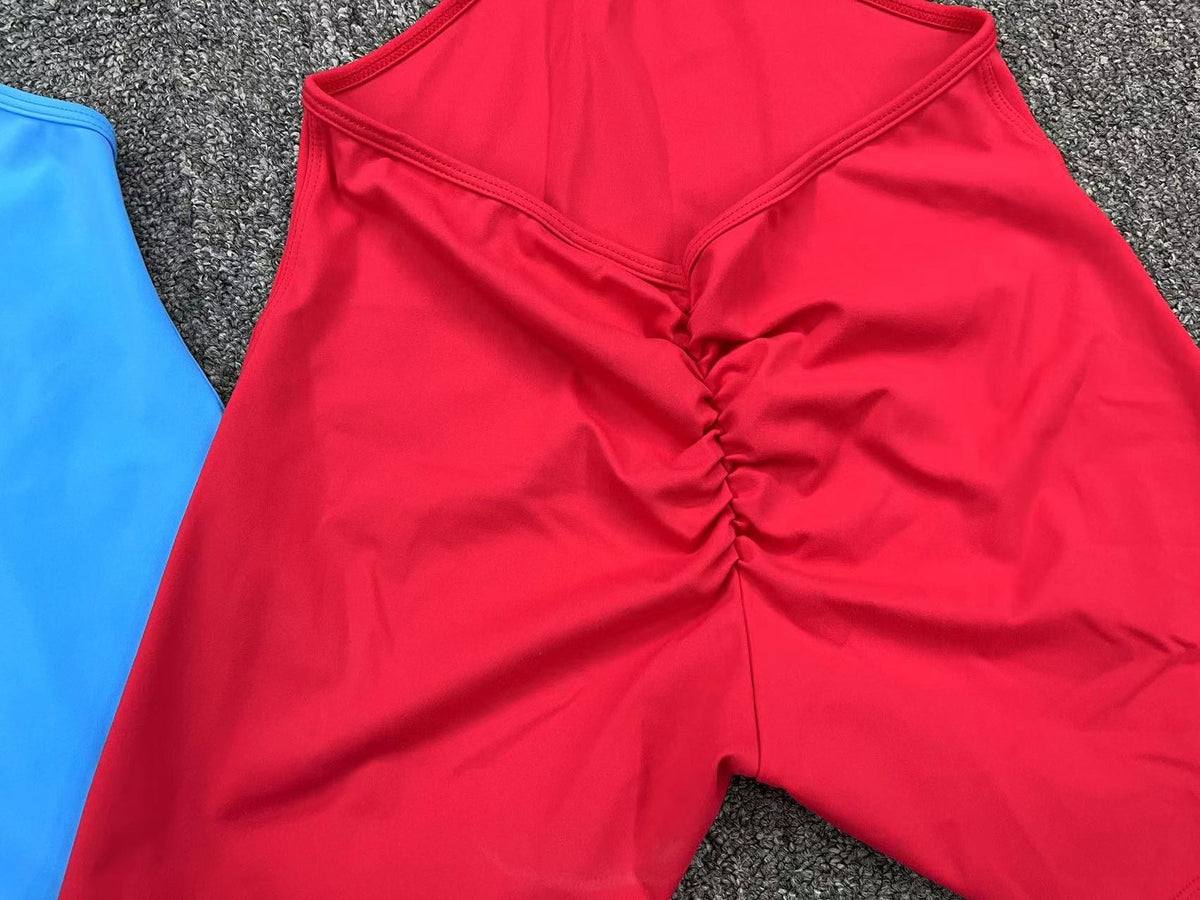 Seamless Two-Piece Fitness Yoga Jumpsuit for Workout