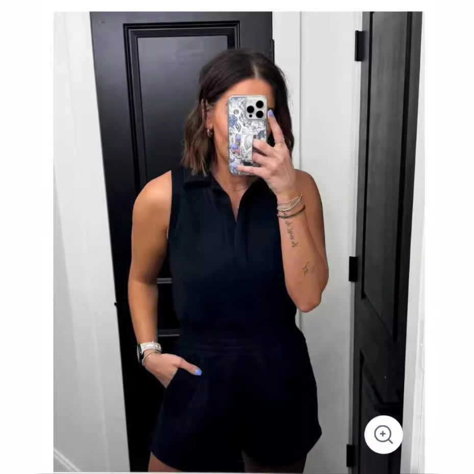 Plus Size Summer Casual Loose Jumpsuit Romper