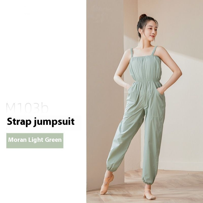 Sweat-Wicking Dance & Fitness Jumpsuit for Women