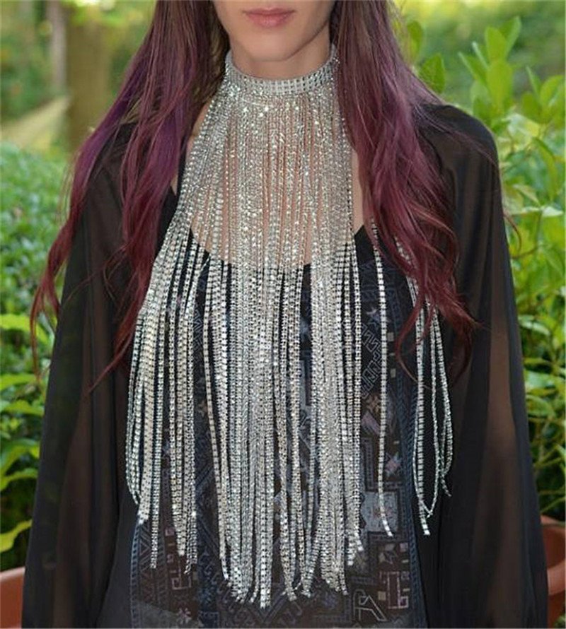 Statement Bib with Long Fringe