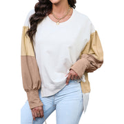 Chic Colorblock Long-Sleeve Pullover Sweater