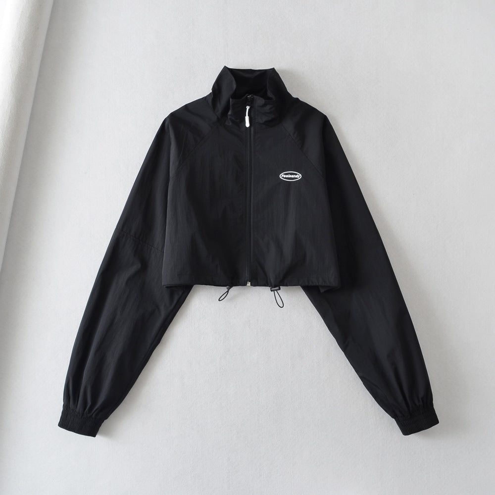 Women's Sporty Stand-Collar Windproof Cardigan Jacket