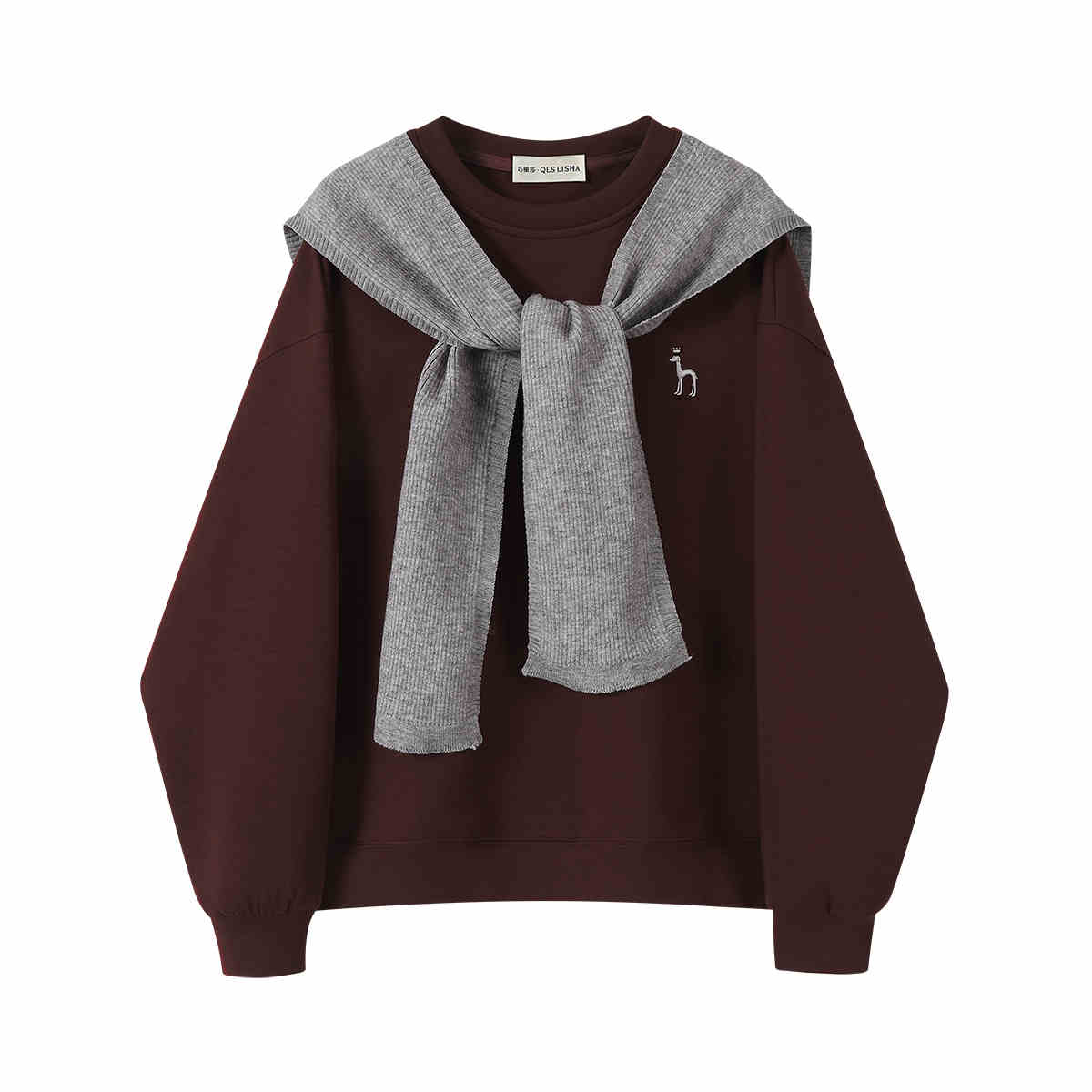 Cozy Round Neck Loose Women's Sweatshirt
