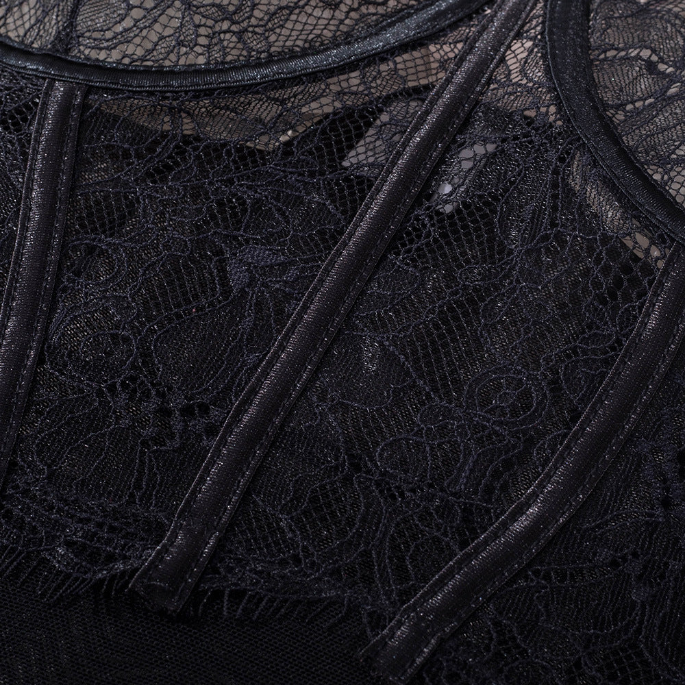 Black Lace Women's Jumpsuit