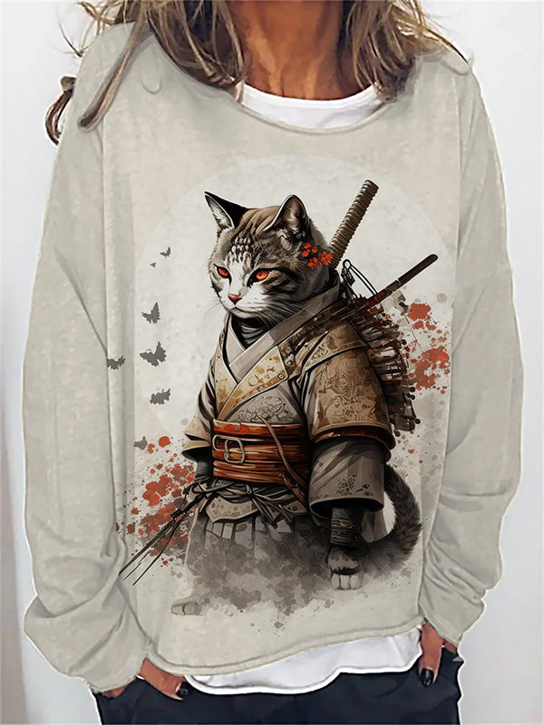Edgy 3D Skull Print Streetwear Loose Long-Sleeve Hoodie