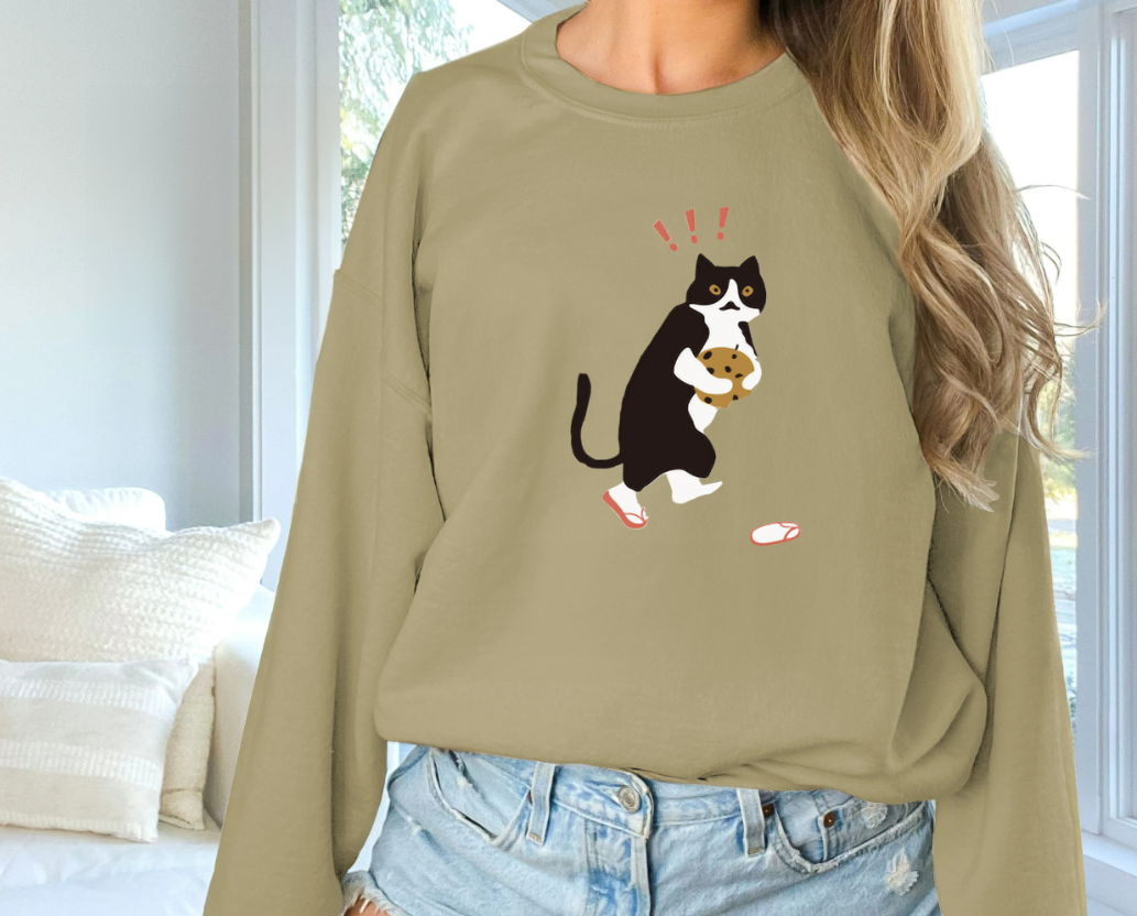 Chic Solid Color Long Sleeve Sweatshirt for Women
