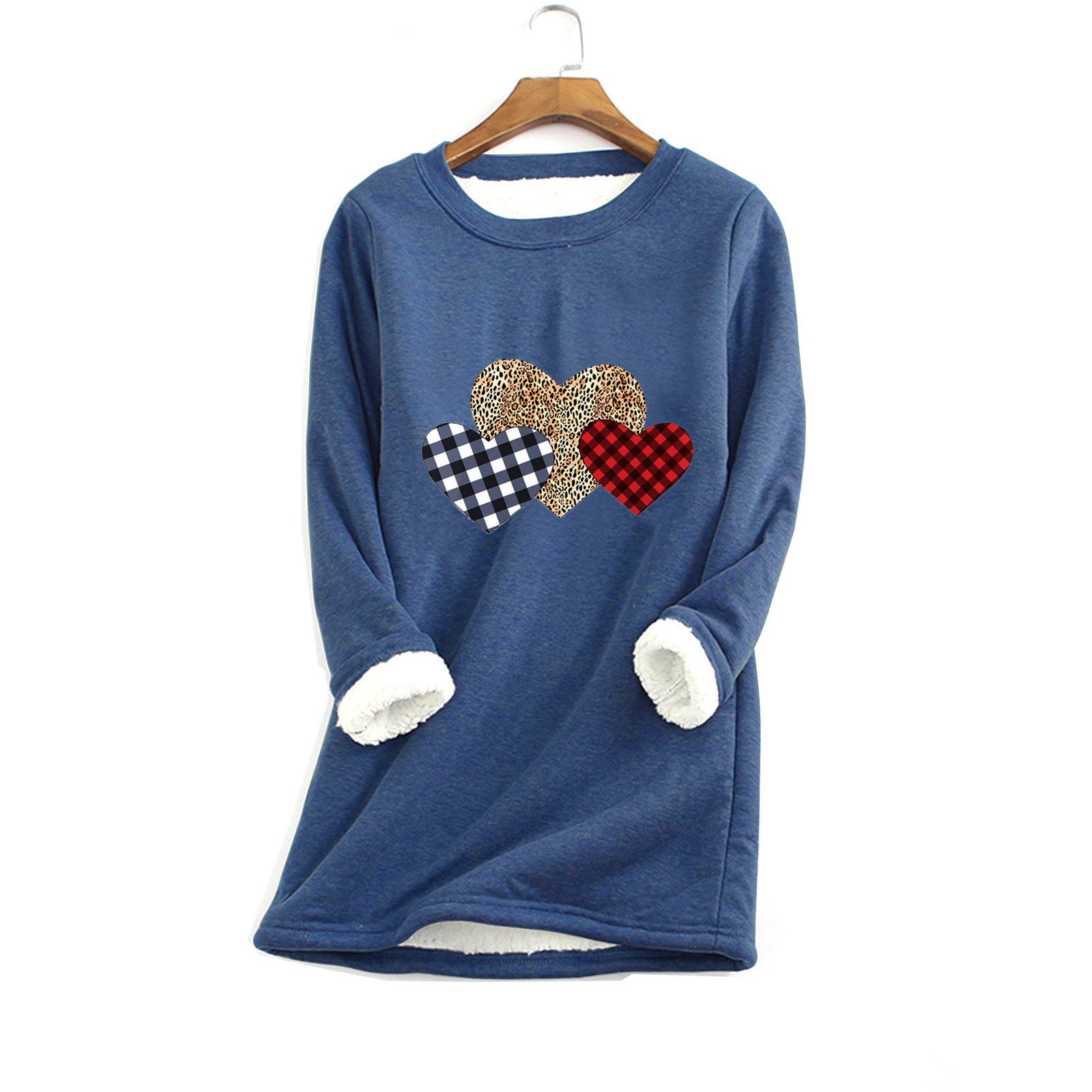 Women's Fleece-Lined Thermal Crewneck Sweater