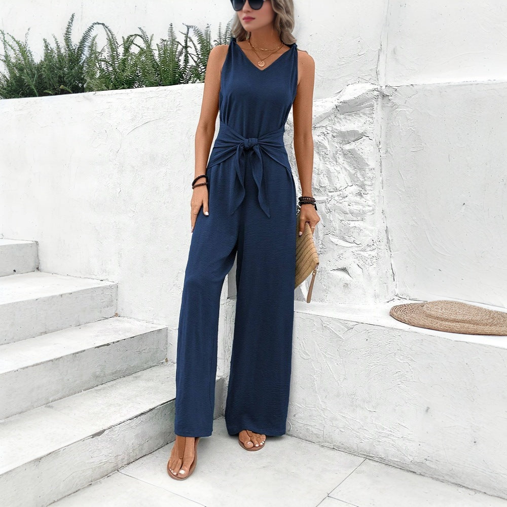 Chic Sleeveless Slim-Fit Women's Jumpsuit