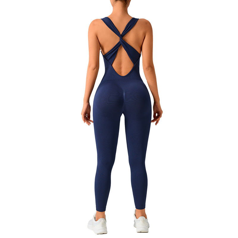Seamless Skinny Yoga Bodysuit for Women