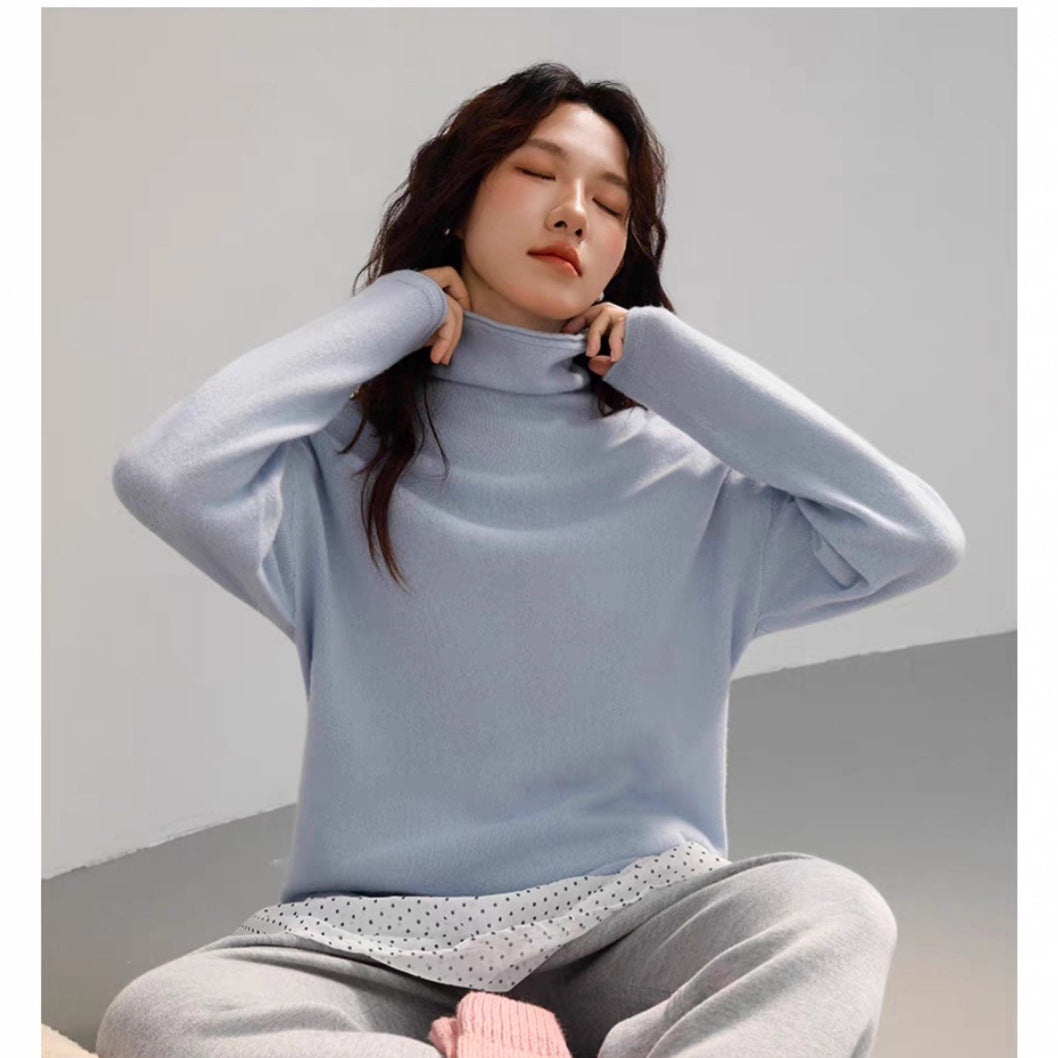 Seamless All-in-one Cashmere Knit Sweater in Dopamine Hues