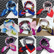 Small Square Silk Scarf for Versatile Style
