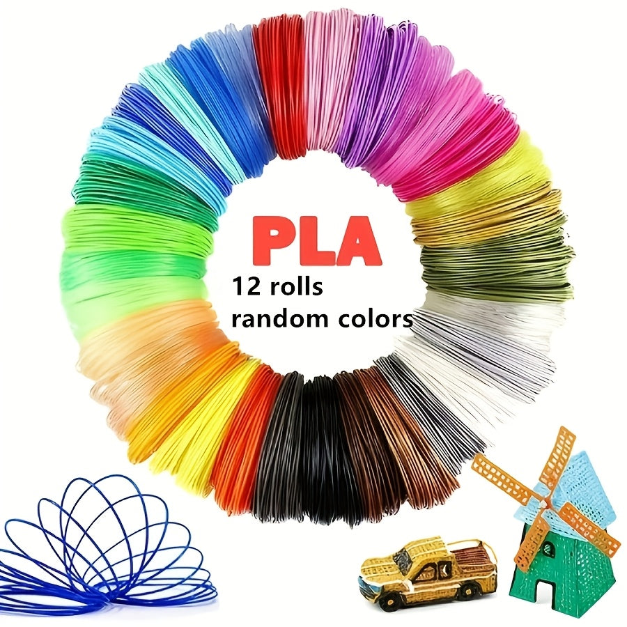 PLA Filament for 3D Printing Pens and Printers, 1.75 mm Diameter