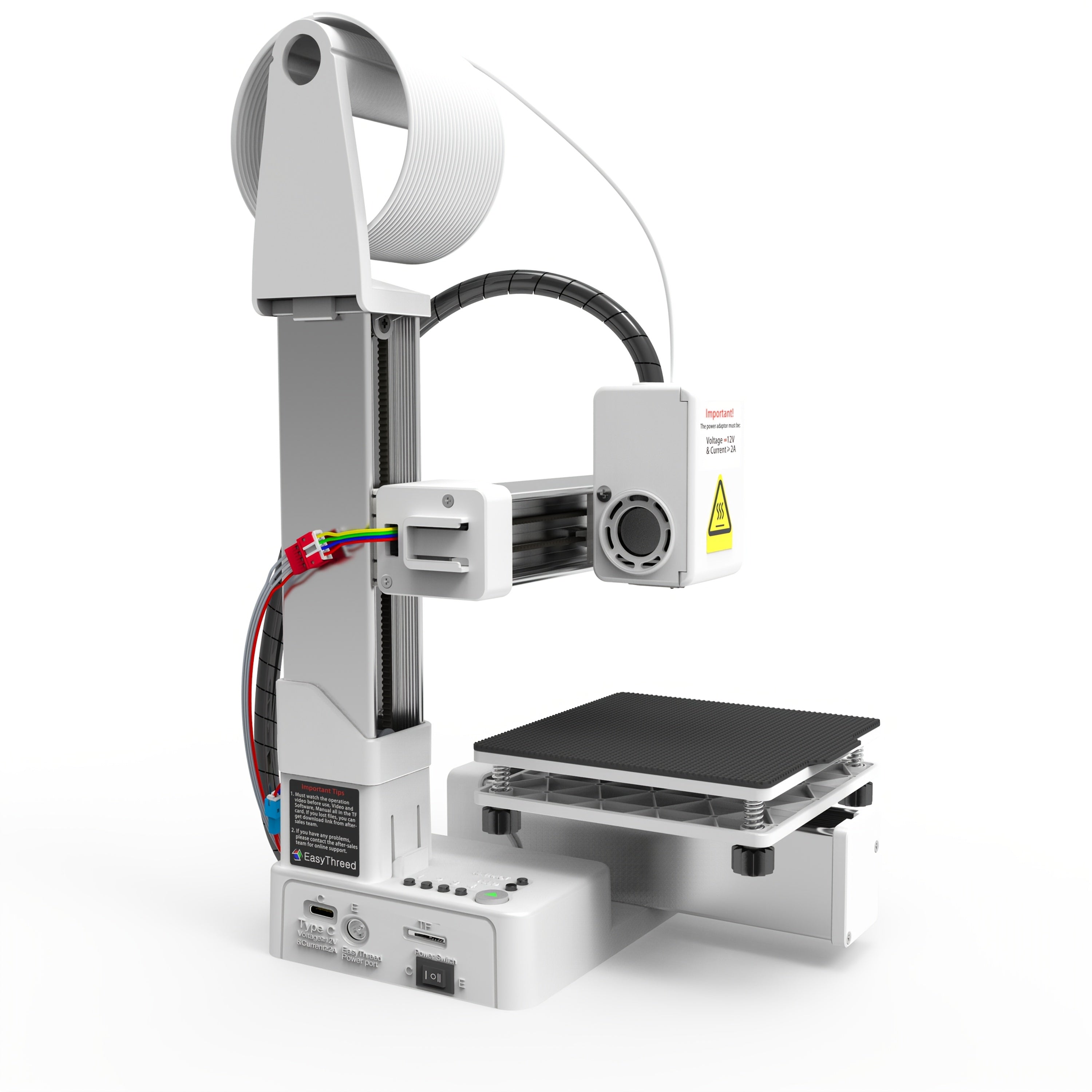 Mini High‑Precision 3D Printer with 100 mm × 100 mm × 100 mm Build Volume – Low Vibration, Quiet Operation – Ideal for Beginners, Home, Education and Model Making