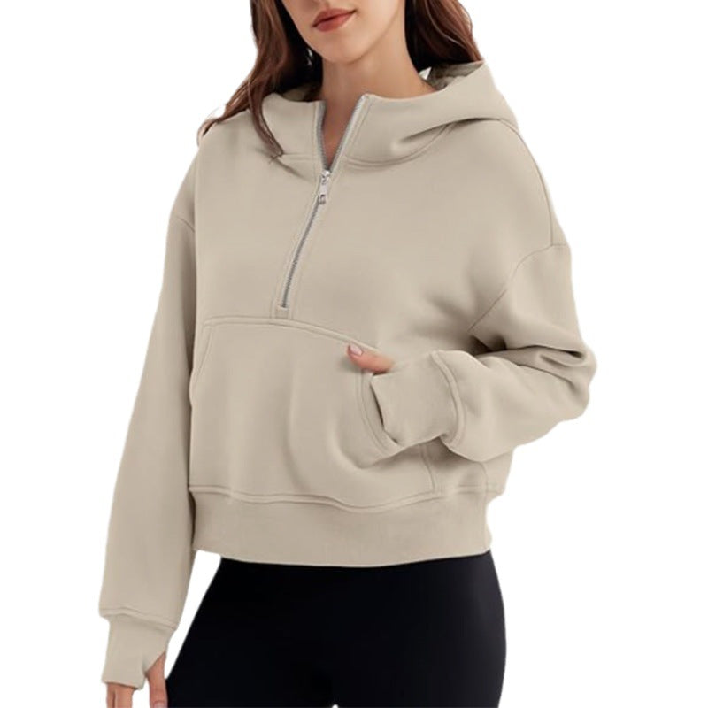 Cozy Oversized Zip-Up Hoodie for Fall & Winter