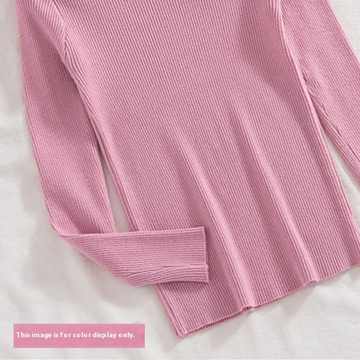 Thickened Knitting Sweater for Women Mid-collar Bottoming Shirt