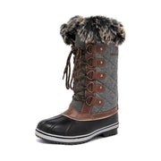Women's Mid-Calf Waterproof Winter Snow Boots – Anti-Slip, Warm Outdoor Ankle Booties