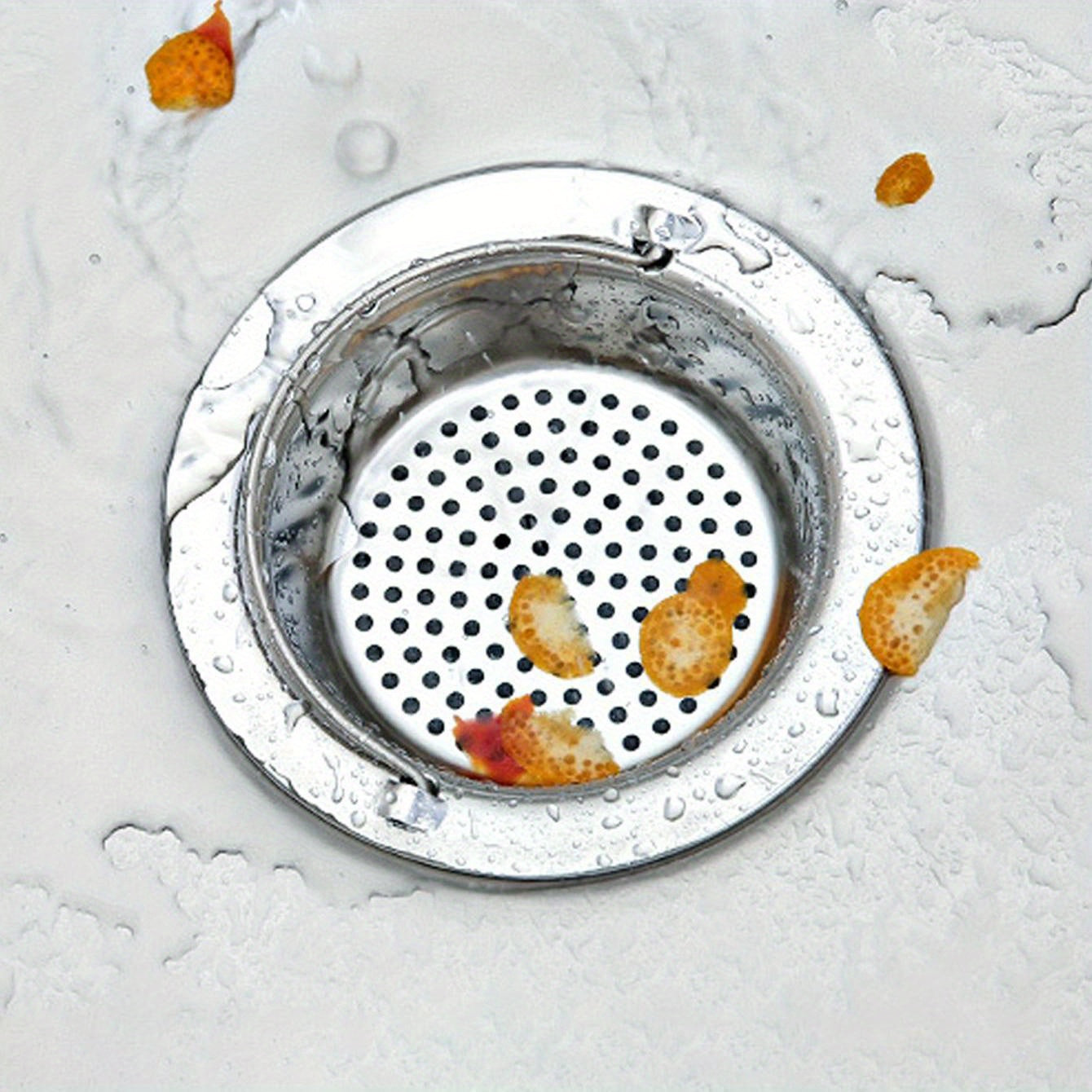 Stainless Steel Sink Drain Filter Basket with Handle