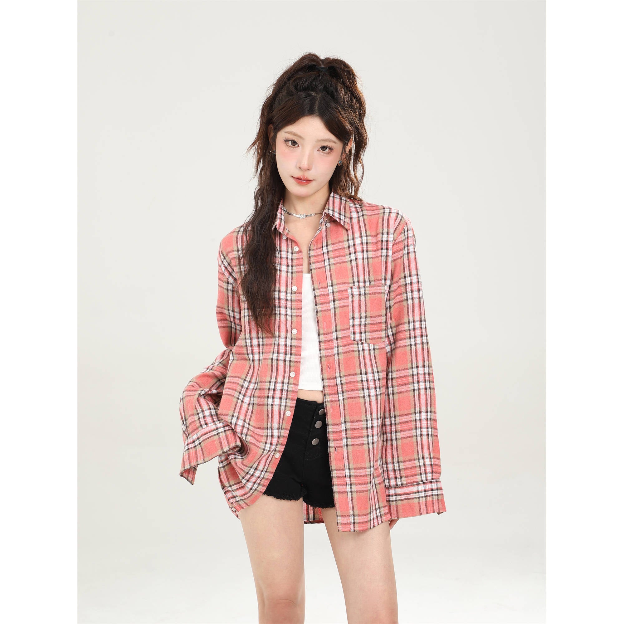 Retro Mid-length Sun Protection Shirt Coat Women