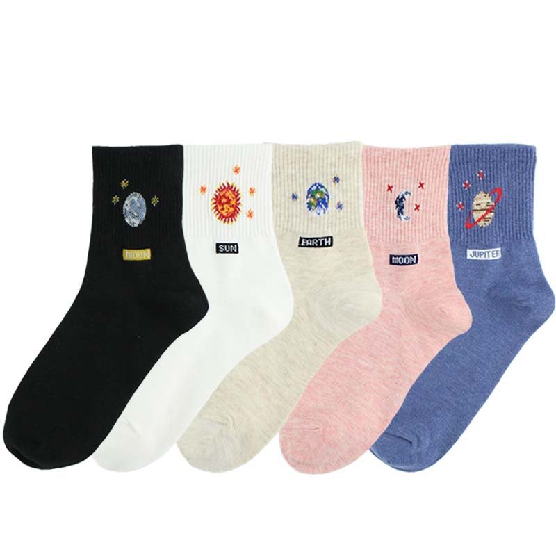 Soft Cotton Socks for Women - Perfect for Spring, Autumn, and Winter