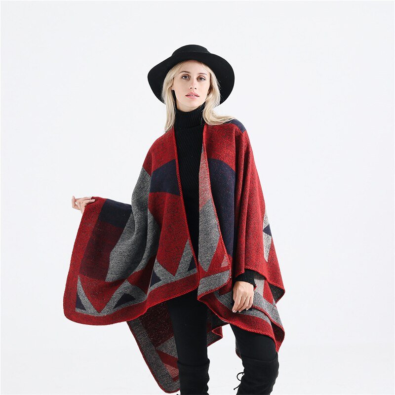Stay Cozy in Style with Geometric Shawl