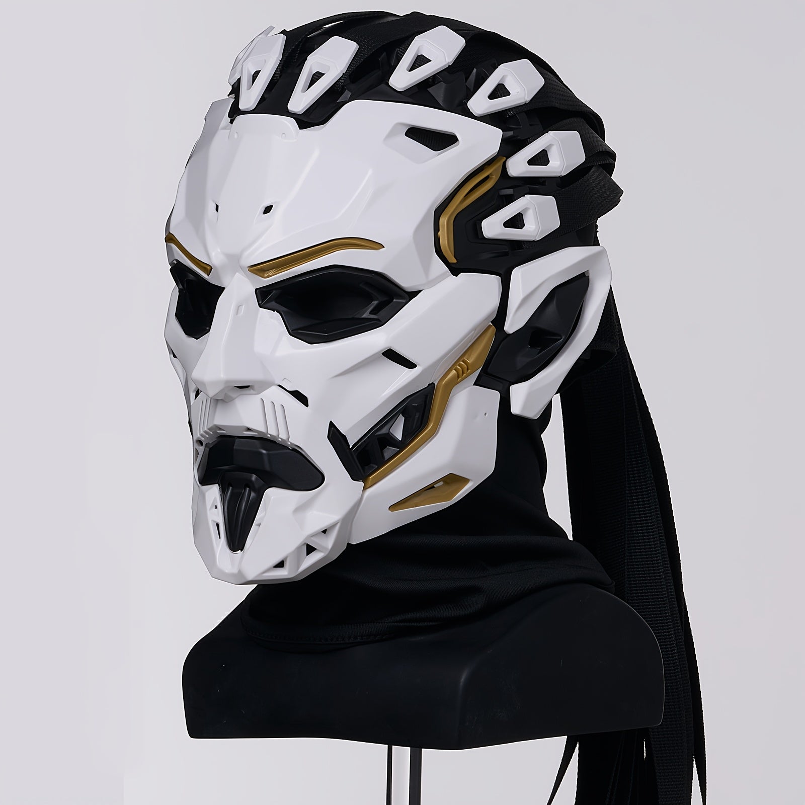 Cyberpunk Full Face Mask – Sci-Fi Halloween and Cosplay Accessory