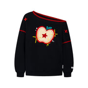 American-style High-street Vintage New One-shoulder Sweatshirt for Women